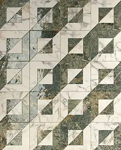 Background tile, Effect other marbles,amazonite, Color multicolor, Glazed porcelain stoneware, 20x20 cm, Finish glossy