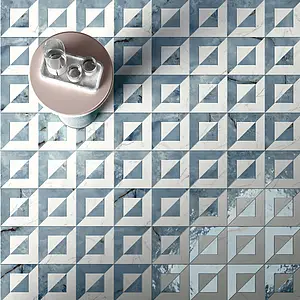 Background tile, Effect onyx,statuario, Color multicolor, Glazed porcelain stoneware, 20x20 cm, Finish glossy