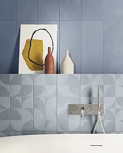 Background tile, Effect resin,concrete, Color navy blue, Ceramics, 20x50 cm, Finish matte