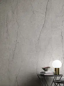 Carrelage, Effet pierre,autres types de marbre, Teinte grise, Grès cérame non-émaillé, 120x260 cm, Surface mate