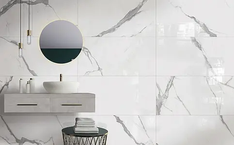 Background tile, Effect stone,calacatta, Color grey, Glazed porcelain stoneware, 60x120 cm, Finish glossy