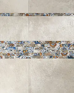 Background tile, Effect terracotta, Color grey, Unglazed porcelain stoneware, 40x80 cm, Finish aged