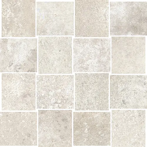 Ceramica Del Conca, Vignoni, G3VG10MO_HVG 10 Bianco HARD MOSAICO