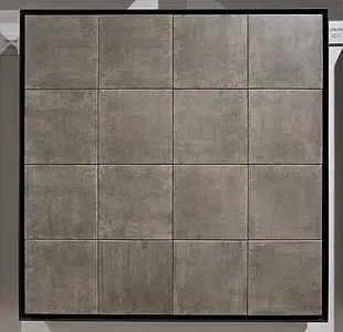 Background tile, Effect concrete, Color grey, Glazed porcelain stoneware, 20x20 cm, Finish matte