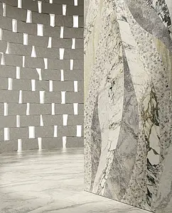 Carrelage, Effet autres types de marbre, Teinte multicolore, Grès cérame émaillé, 120x260 cm, Surface antidérapante