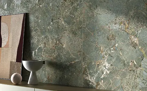 Carrelage, Effet pierre,autres types de marbre,amazonite, Teinte verte, 120x260 cm, Surface mate