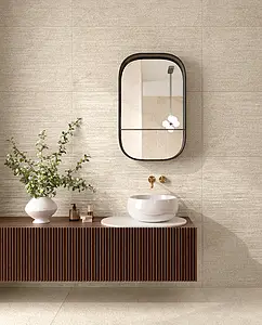 Background tile, Effect other stones, Color beige, Glazed porcelain stoneware, 60x120 cm, Finish antislip