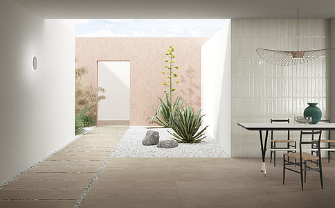 Background tile, Effect concrete, Color brown, Unglazed porcelain stoneware, 60x120 cm, Finish antislip