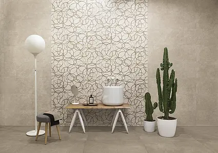Color beige, Background tile, Ceramics, 33.3x100 cm, Finish matte