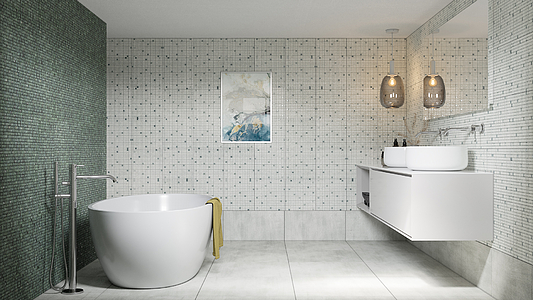 Emphasis Materia Mosaic Tiles produced by Dune Ceramica, 