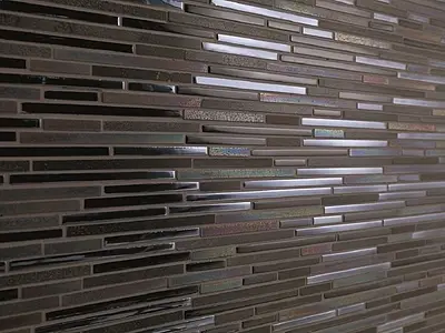 Mosaico, Colore grigio, Pietra naturale, 30x30.5 cm, Superficie Satinata