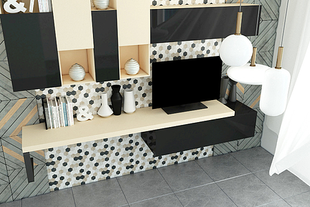 Emphasis Stone Mosaic Tiles produced by Dune Ceramica, 