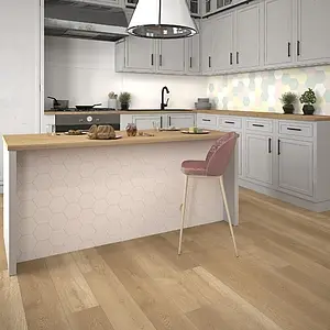 Background tile, Effect wood, Color brown, Vinyl, 22.8x184.2 cm, Finish matte