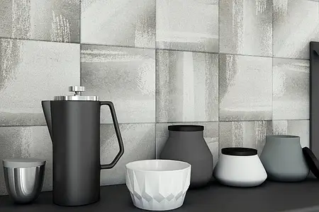 Background tile, Color grey, Glazed porcelain stoneware, 20x20 cm, Finish matte