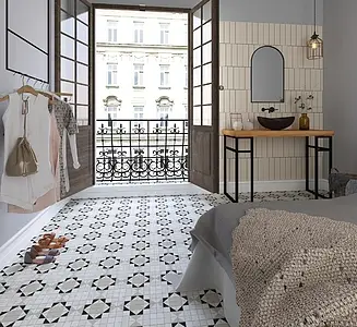 Mosaic effect tiles, Color multicolor, Glazed porcelain stoneware, 20x20 cm, Finish antislip