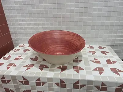 Mosaic effect tiles, Color multicolor, Glazed porcelain stoneware, 20x20 cm, Finish antislip