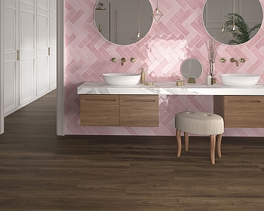 Multi Nogal Luxury Vynil Tiles produced by Dune Ceramica, Wood effect