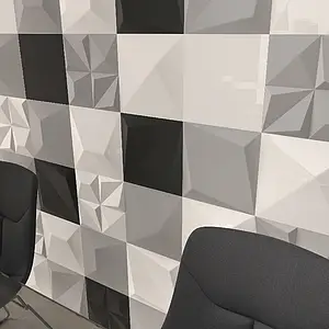Background tile, Effect unicolor, Color grey, Ceramics, 25x25 cm, Finish matte