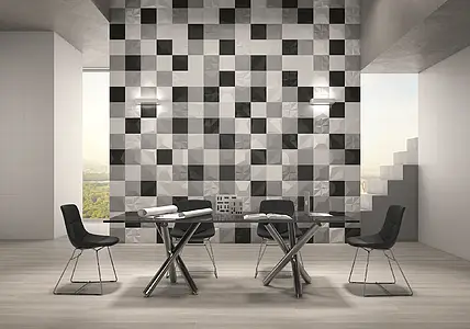 Background tile, Effect unicolor, Color white, Ceramics, 25x25 cm, Finish matte