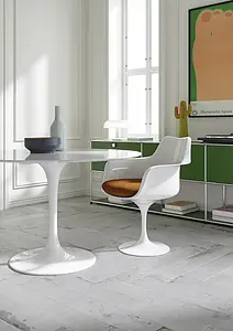 Grundflise, Effekt beton, Farve grå, Glaseret porcelænsstentøj, 15x90 cm, Overflade skridsikker