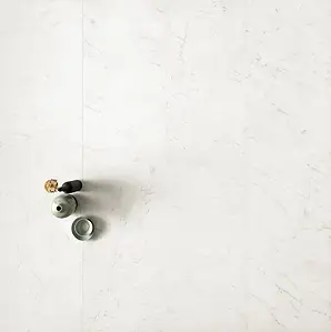 Effekt sten, Farve hvid, Grundflise, Glaseret porcelænsstentøj, 60x120 cm, Overflade mat