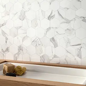 Mosaik, Optik stein, Farbe graue,weiße, Glasiertes Feinsteinzeug, 29.5x34 cm, Oberfläche matte