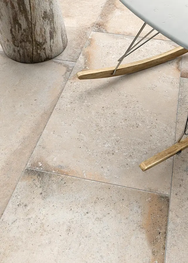 Background tile, Effect terracotta, Color grey, Glazed porcelain stoneware, 45.3x75.8 cm, Finish antislip