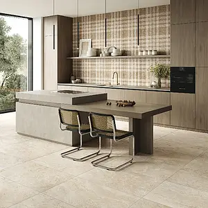 Hintergrundfliesen, Optik andere steine, Farbe beige, Glasiertes Feinsteinzeug, 60x90 cm, Oberfläche matte