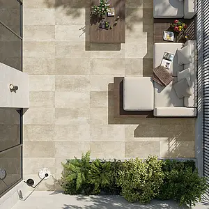 Background tile, Effect other stones, Color beige, Glazed porcelain stoneware, 60x120 cm, Finish antislip