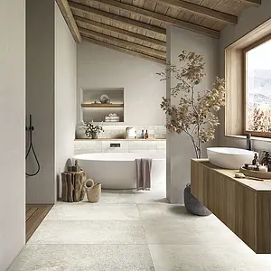 Background tile, Effect other stones, Color beige, Glazed porcelain stoneware, 10x60 cm, Finish antislip