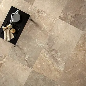 Background tile, Effect stone,other marbles, Color beige, Glazed porcelain stoneware, 80x80 cm, Finish matte