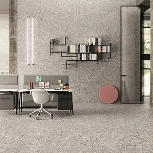 Background tile, Effect stone,ceppo di gré, Color grey, Glazed porcelain stoneware, 80x80 cm, Finish antislip