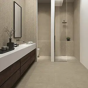 Background tile, Effect concrete, Color brown, Glazed porcelain stoneware, 60x120 cm, Finish antislip