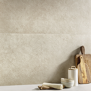 Hintergrundfliesen, Optik schiefer, Farbe beige, Glasiertes Feinsteinzeug, 60x120 cm, Oberfläche rutschfeste