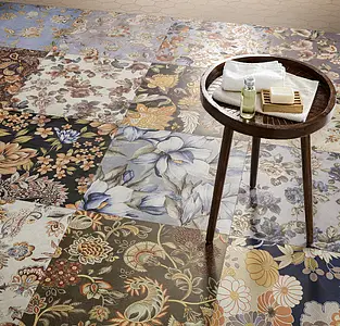 Background tile, Color multicolor, Style patchwork, Glazed porcelain stoneware, 60x60 cm, Finish antislip