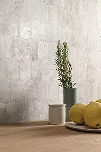 Mosaik flise, Effekt sten,travertin, Farve grå, Glaseret porcelænsstentøj, 31x35 cm, Overflade mat