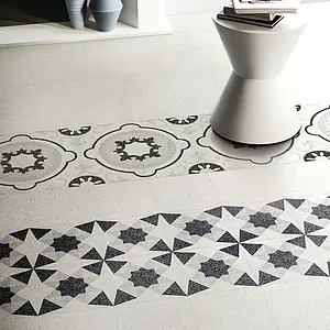 Effekt marokkanske fliser,terrazzo, Farve grå, Grundflise, Glaseret porcelænsstentøj, 20x20 cm, Overflade skridsikker