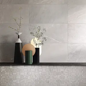 Mosaic tile, Effect stone,other marbles, Color grey, Glazed porcelain stoneware, 30x30 cm, Finish matte