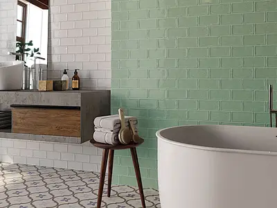 Background tile, Effect faux encaustic tiles, Color multicolor, Unglazed porcelain stoneware, 20x20 cm, Finish antislip