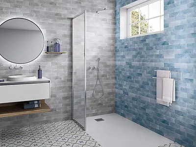 Background tile, Effect faux encaustic tiles, Color multicolor, Unglazed porcelain stoneware, 20x20 cm, Finish antislip