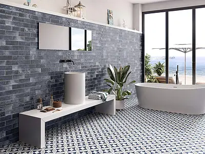 Background tile, Effect faux encaustic tiles, Color multicolor, Unglazed porcelain stoneware, 20x20 cm, Finish antislip