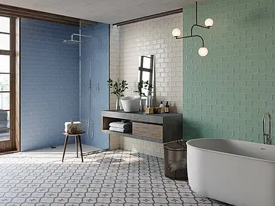 Background tile, Effect faux encaustic tiles, Color multicolor, Unglazed porcelain stoneware, 20x20 cm, Finish antislip