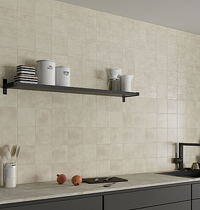 Background tile, Effect terracotta, Color beige, Ceramics, 15x15 cm, Finish matte