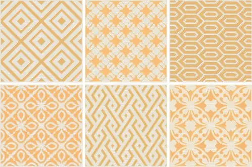 Elios Ceramica, Clay, 00G1D20_ClayPatternMustardNatLuc