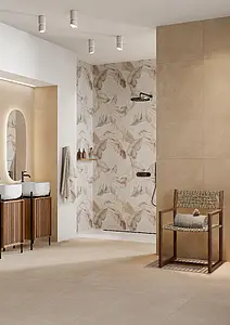 Background tile, Effect unicolor, Color beige, Unglazed porcelain stoneware, 60x120 cm, Finish matte