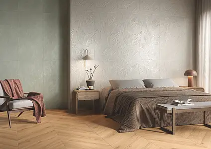 Background tile, Effect unicolor, Color green, Unglazed porcelain stoneware, 60x120 cm, Finish matte