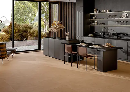 Background tile, Effect unicolor, Color brown, Unglazed porcelain stoneware, 60x120 cm, Finish matte