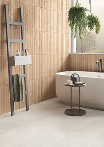 Background tile, Effect unicolor, Color white, Unglazed porcelain stoneware, 60x120 cm, Finish matte