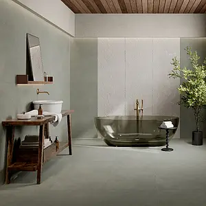 Background tile, Effect unicolor, Color green, Unglazed porcelain stoneware, 60x120 cm, Finish matte