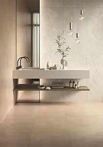 Background tile, Effect unicolor, Color beige, Unglazed porcelain stoneware, 60x120 cm, Finish matte